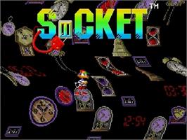 Title screen of Socket on the Sega Genesis.